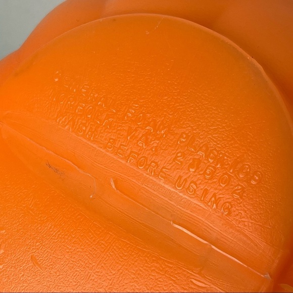 Vintage Norfolk Halloween Trick-or-Treat Pumpkin Bucket‎ Blow Mold Made in USA - Picture 5 of 6